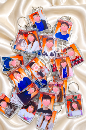 Brelocuri - Breloc plastic insertie foto 4x5 cm, poza/text personalizat