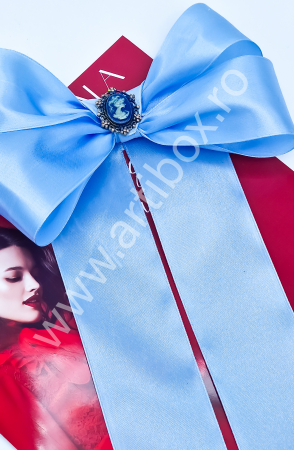 Brosa Eleganta stil Jabou, Papion,  Funda pentru camasi si rochite - Blue [4]