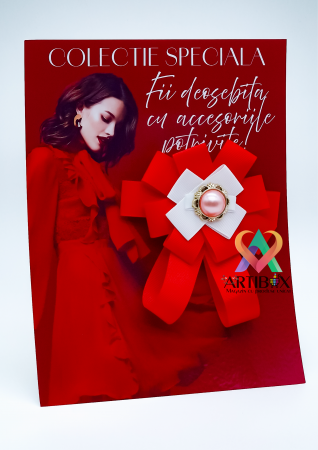 Accesorii dama - Brosa Funda pentru camasi si rochite - Red March