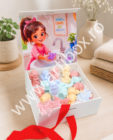 Cadouri copii - Figurine din sapun pentru copii - Kit colorat si personalizat pentru spalat pe maini