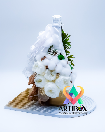 Cadou pentru evenimente deosebite cu flori criogenate - 7 piese decorative [9]