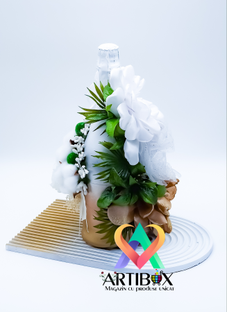 Cadou pentru evenimente deosebite cu flori criogenate - 7 piese decorative [7]