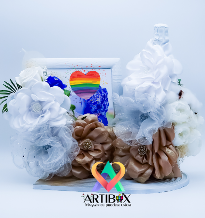 Cadou pentru evenimente deosebite cu flori criogenate - 7 piese decorative [2]