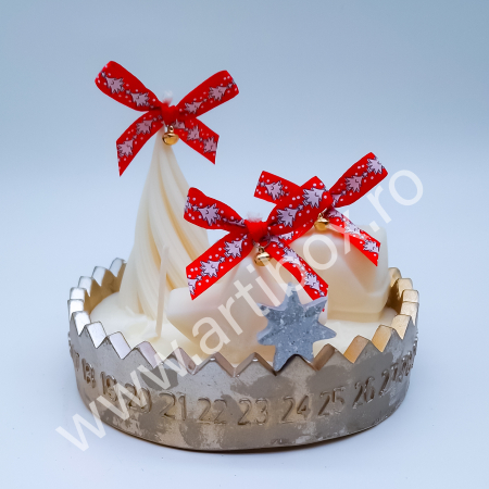 Calendar Advent - Lumanari decorative, model antichizat [3]