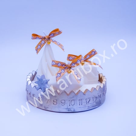 Craciun 2025 - Calendar Advent - Lumanari decorative, model antichizat