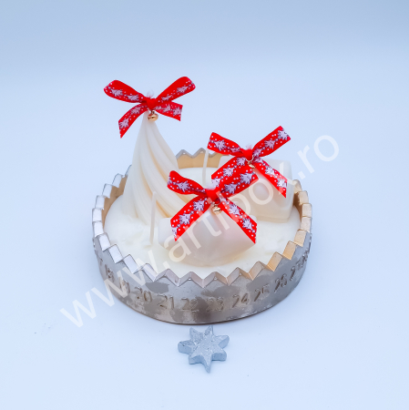 Calendar Advent - Lumanari decorative, model antichizat [5]