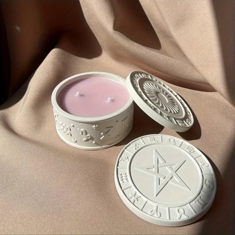 Lumanare in cutie decorativa din ceramica cu model constelatii zodiac [5]