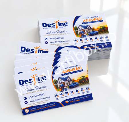 Carti de vizita personalizate, design si grafica realizate de noi -  domeniu asigurari [1]