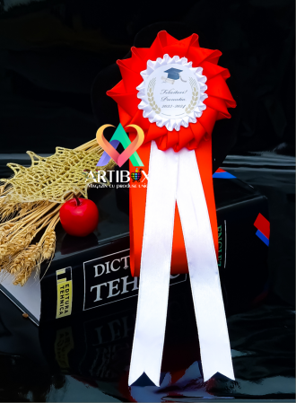 Toci, diplome si cocarde absolvire - Cocarde personalizate pentru absolvire - Model Rubin