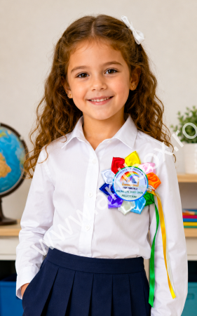 Cocarde personalizate pentru festivitate cresa/gradinita - Model Multicolor [16]