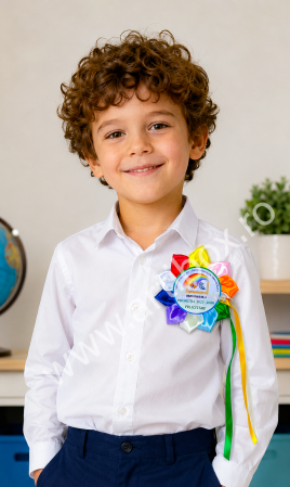 Cocarde personalizate pentru festivitate cresa/gradinita - Model Multicolor [15]