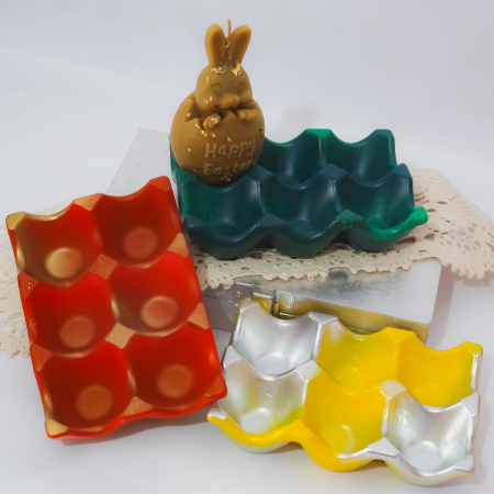 Pasti - Decoratiune din ipsos glazurat - Bol Model Cofraj pentru oua de Paste