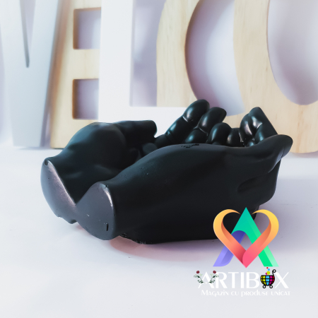 Decoratiune din ipsos glazurat - Bol Hands [3]