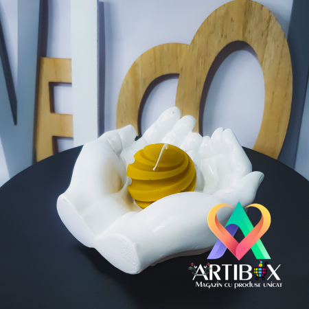 B2B - Engros - Decoratiune din ipsos glazurat - Bol Hands