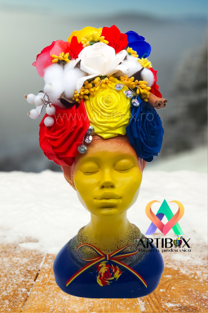 Ornament floral Tricolor - Vaza Africana - Model 1 Decembrie [1]