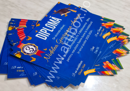 Diploma absolvire - personalizata cu text și poza pentru gradinita/scoala [4]