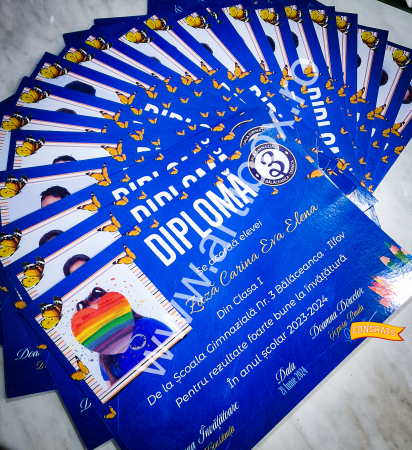 Diploma absolvire - personalizata cu text și poza pentru gradinita/scoala [2]