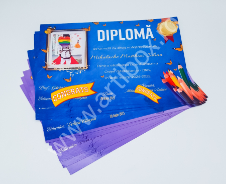 Diploma absolvire - personalizata cu text și poza pentru gradinita/scoala [11]