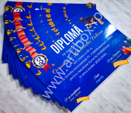 Diploma absolvire - personalizata cu text și poza pentru gradinita/scoala [7]