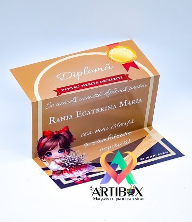 Toci, diplome si cocarde absolvire - Diploma sidefata pentru copii - merite deosebite