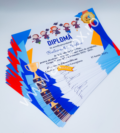 Diploma de premiere - personalizata cu text pentru gradinita/scoala [2]