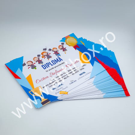 Diploma de premiere - personalizata cu text pentru gradinita/scoala [8]