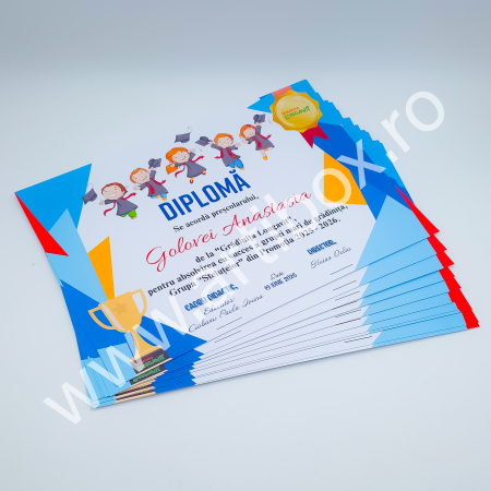 Diploma de premiere - personalizata cu text pentru gradinita/scoala [7]