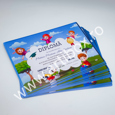 Diploma Micului Absolvent - personalizata cu text pentru gradinita/scoala [2]