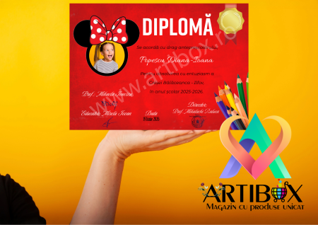 Diplome absolvire, scolare, gradinita - Diploma personalizata pentru cresa, gradinita, scoala