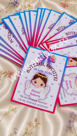 Etichete personalizate pentru sticle - Model ingeras [2]