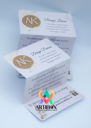 Felicitare cu funda din satin si text personalizat [1]