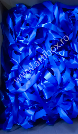 Fundite decorative albastru regal cu panglica lunga de 1m [3]