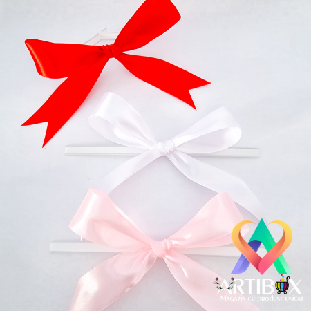 Accesorii Fundite - Fundite din satin 2.5 cm cu clipband pentru prindere