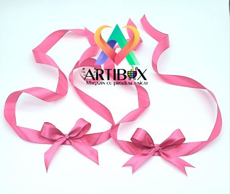 Fundite decorative albastru regal cu panglica lunga de 1m [2]