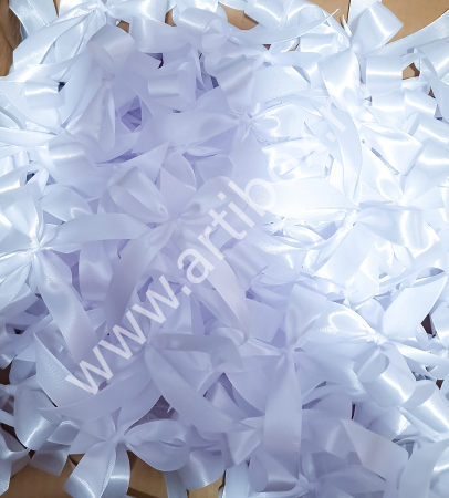 Fundite panglica 2 cm din satin alb pentru marturii [1]