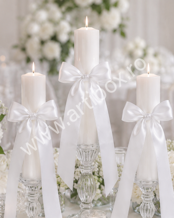 Fundite pentru aranjament decor | Fundite dublu satinate albastru celest cu capete lungi | Funde decorative pentru evenimente [8]