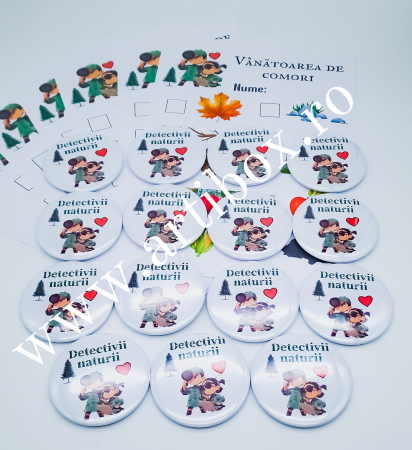 Insigne - Insigna personalizata Scoala Altfel + fisa de lucru