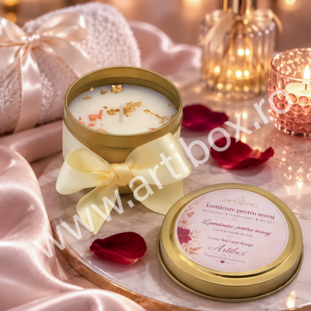 Lumanari pentru masaj - Lumanare ceara soia pentru masaj cu ulei parfumat aroma Baccarat Rouge