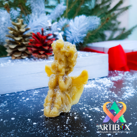 Set 3 lumanari decorative Craciun, parfumate - Model Ingeras [1]