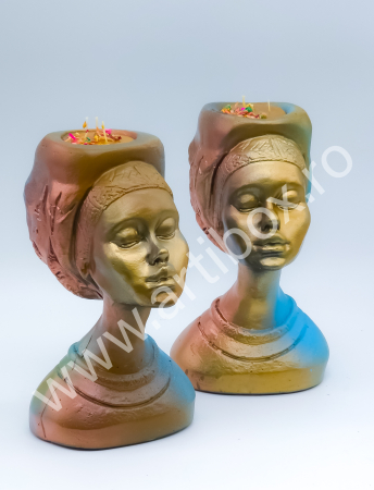 Lumanari ceara naturala - Lumanare decorativa in vaza Original Africana Mystic