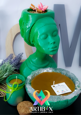 Lumanare decorativa in vaza Original Africana Mystic [4]