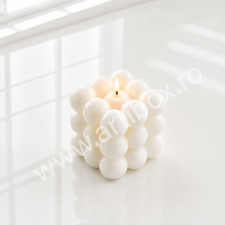 Lumanari ceara de soia - Lumanare parfumata decorativa - Model Bubble mare