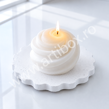 Lumanari ceara de soia - Lumanare parfumata din ceara naturala de soia - model elegant sfera