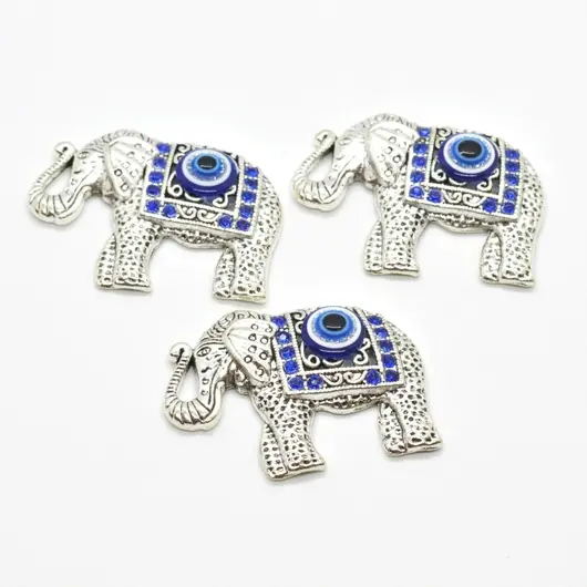 Magnet amuleta Feng Shui - elefant cu ochi protectori 5cm [1]