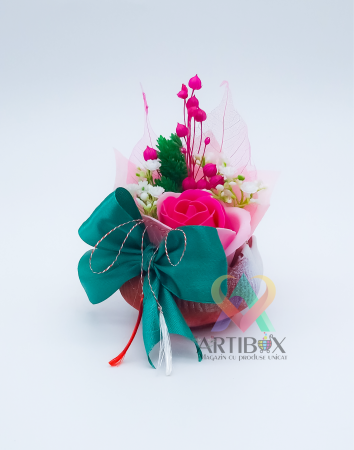 Martisor decoratiuni - Martisor floral ghiveci decorativ - Floare de lotus