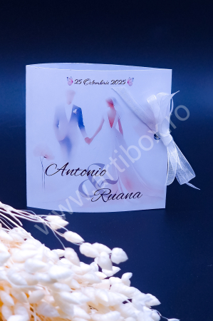 Marturii nunta - Marturie nunta - Fluture din sapun pe suport cartonat cu fundita