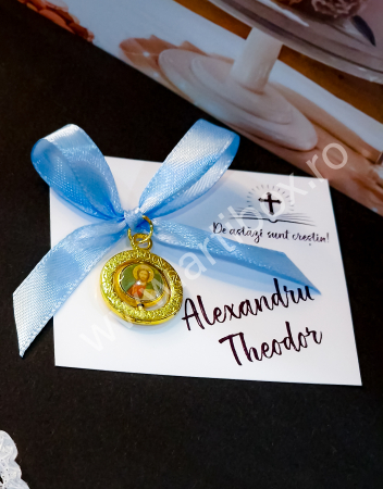 Marturie pentru botez - medalion rotativ [6]