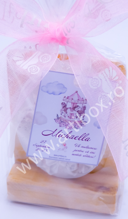 Marturii botez - Carusel pe stativ din lemn, It's a girl! [1]