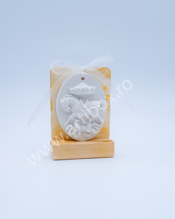 Marturii botez - Carusel pe stativ din lemn, It's a girl! [2]