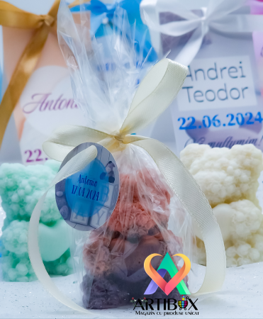 Marturii botez - Ursuleti parfumati din ceara naturala de soia [1]